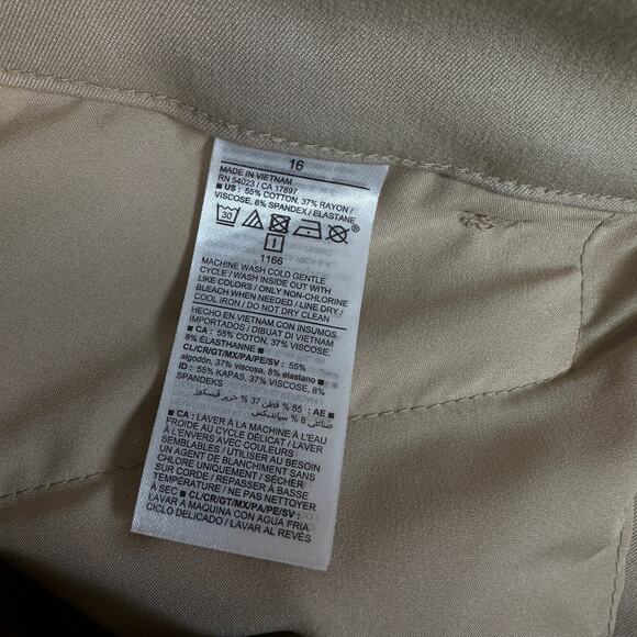 Old Navy Pants Womens Size 16 Mocha Taffy High Rise Pixie Secret Smooth Pockets - Picture 10 of 14